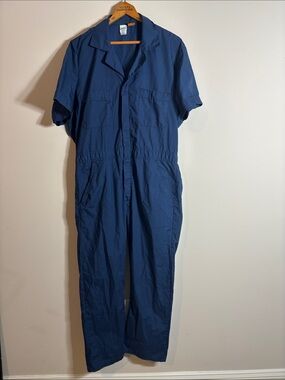 VTG Big Ben Wrangler Short Sleeve Mechanic Jumpsuit Coveralls Large Short
